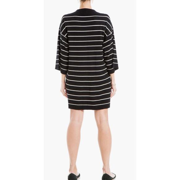 Max Studio Weekend Women's Sz Small Black White Striped Sweater Dress NWT $168 - Picture 7 of 7